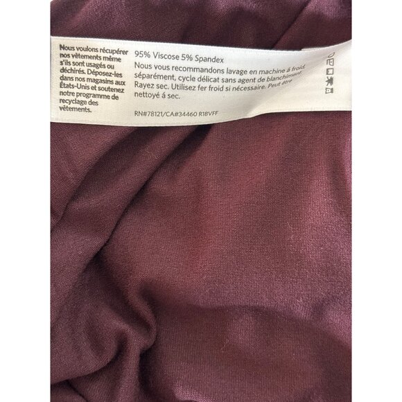 Eileen Fisher Bateau‎ Neck Wrap Jumpsuit Romper Cassis Jersey Size Small Petite - Picture 10 of 10